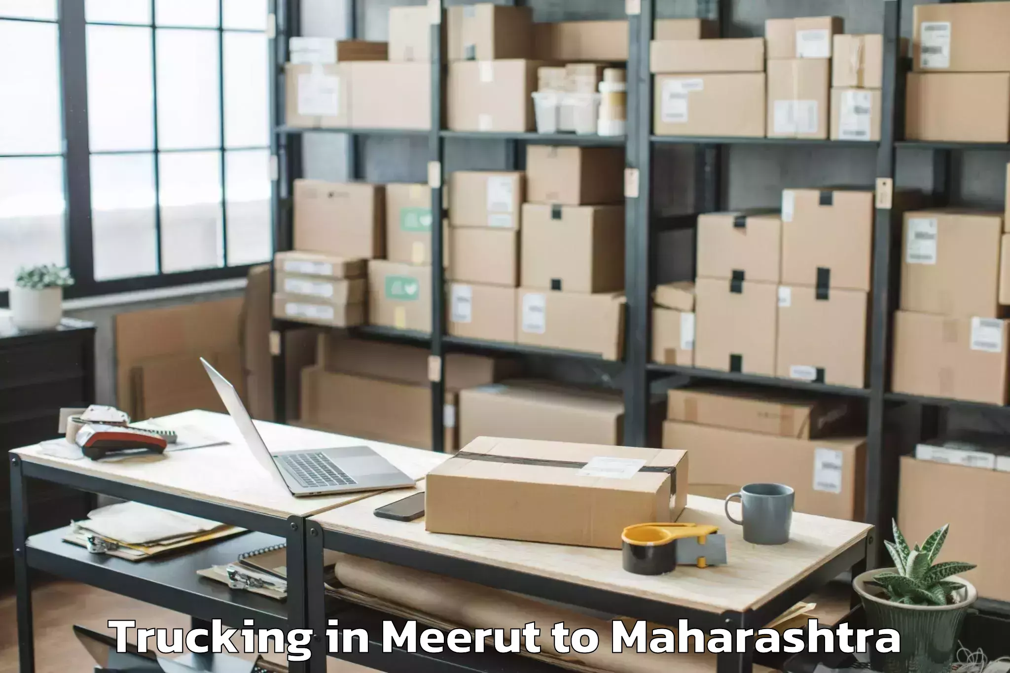 Affordable Meerut to Chakur Trucking